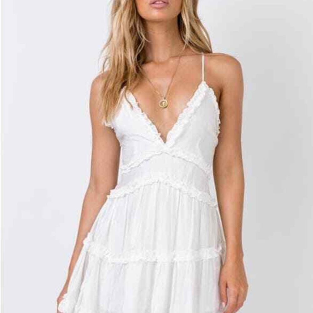 Elegant White Summer Dress